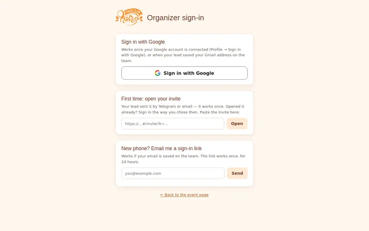 Sign in
